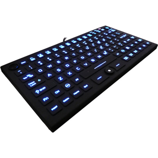 DSI WATERPROOF IP68 SILICONE COMPACT KEYBOARD W/ MOUSE POINTER BACKLIT
