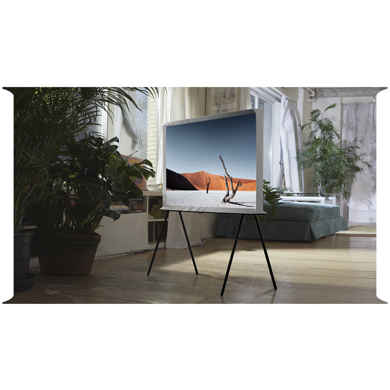 Samsung The Serif LS01 QN43LS01TAF 42.5" Smart LED-LCD TV - 4K UHDTV - Cloud White Black