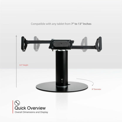 CTA Digital Universal Security Grip Kiosk Stand for Tablets