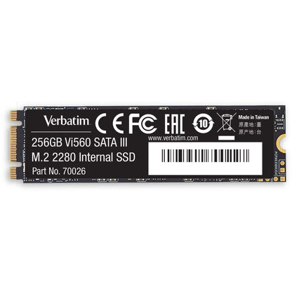 Verbatim Vi560 256 GB Solid State Drive - M.2 2280 Internal - SATA (SATA/600)