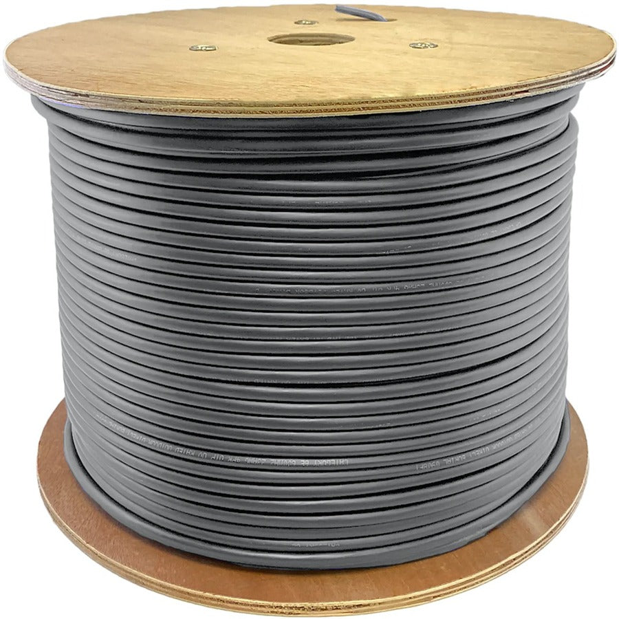 AddOn 1000ft Non-Terminated Gray Cat6 UTP Plenum Rated Copper Patch Cable