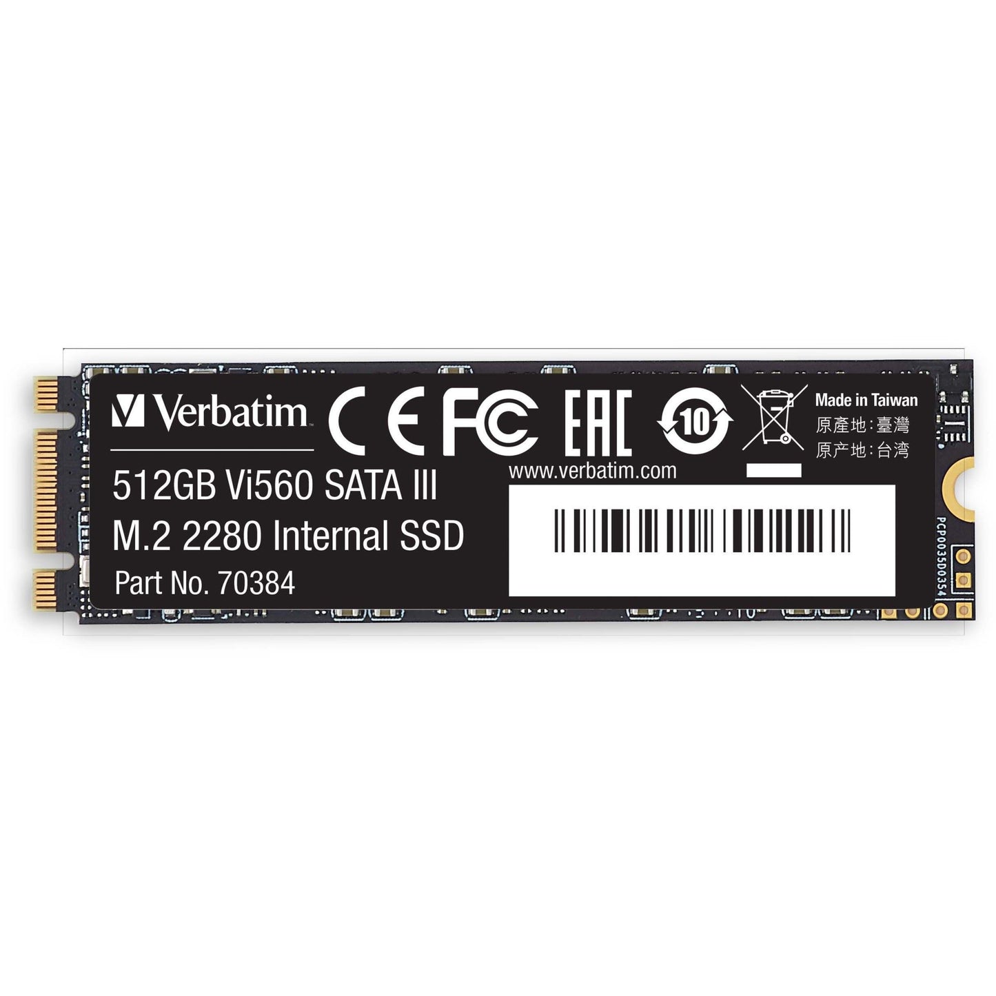 Verbatim Vi560 512 GB Solid State Drive - M.2 2280 Internal - SATA (SATA/600)