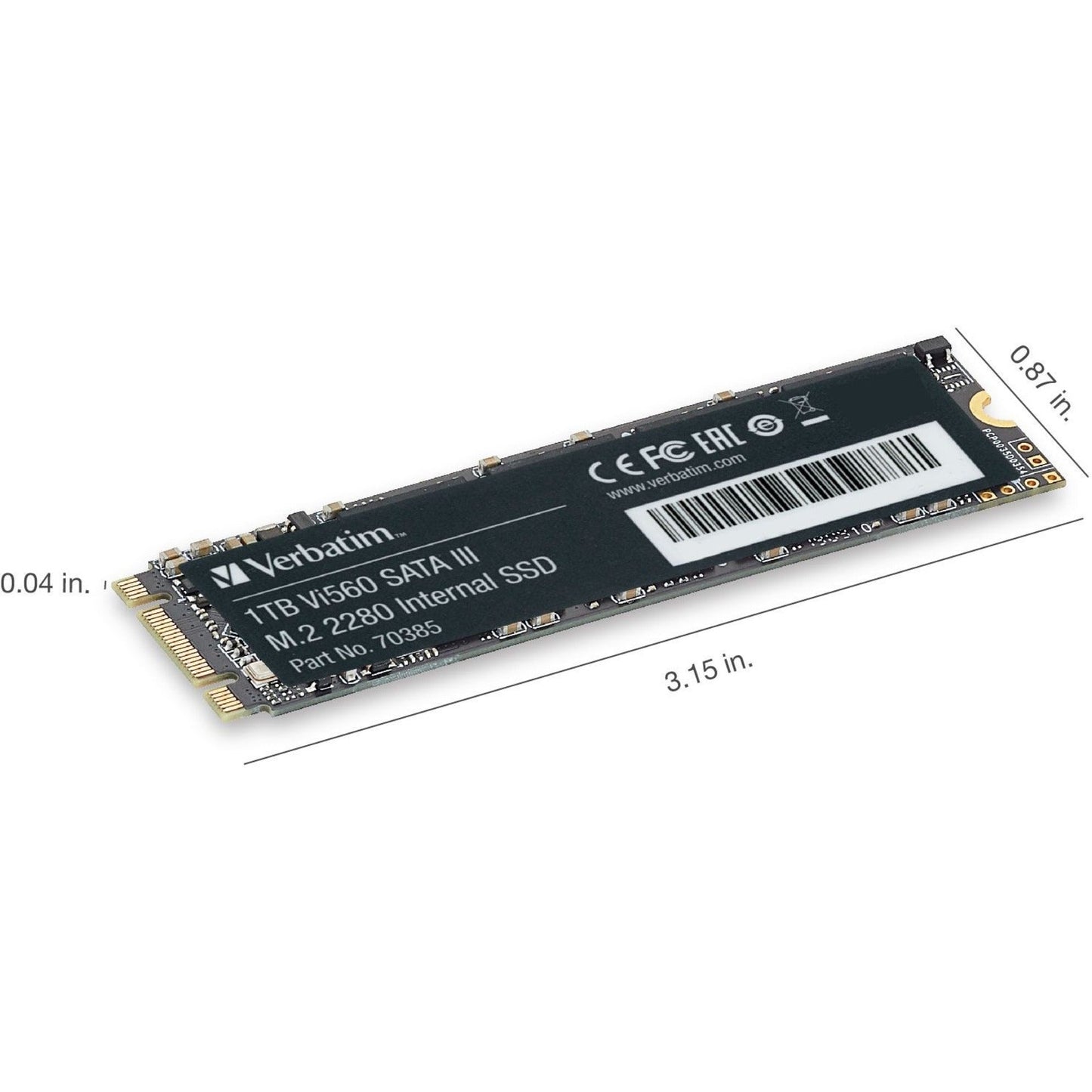 Verbatim Vi560 1 TB Solid State Drive - M.2 2280 Internal - SATA (SATA/600)