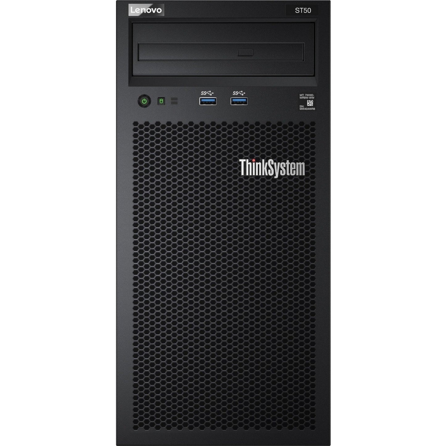 Lenovo ThinkSystem ST50 7Y48A02ENA 4U Tower Server - 1 x Intel Xeon E-2246G 3.60 GHz - 8 GB RAM - Serial ATA/600 Controller