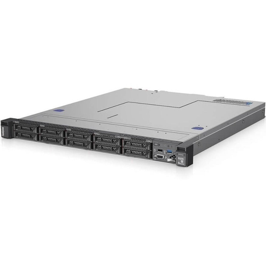 Lenovo ThinkSystem SR250 7Y51A051NA 1U Rack Server - 1 x Intel Xeon E-2236 3.40 GHz - 8 GB RAM - 4 TB HDD - (2 x 2TB) HDD Configuration - Serial ATA/600 Controller