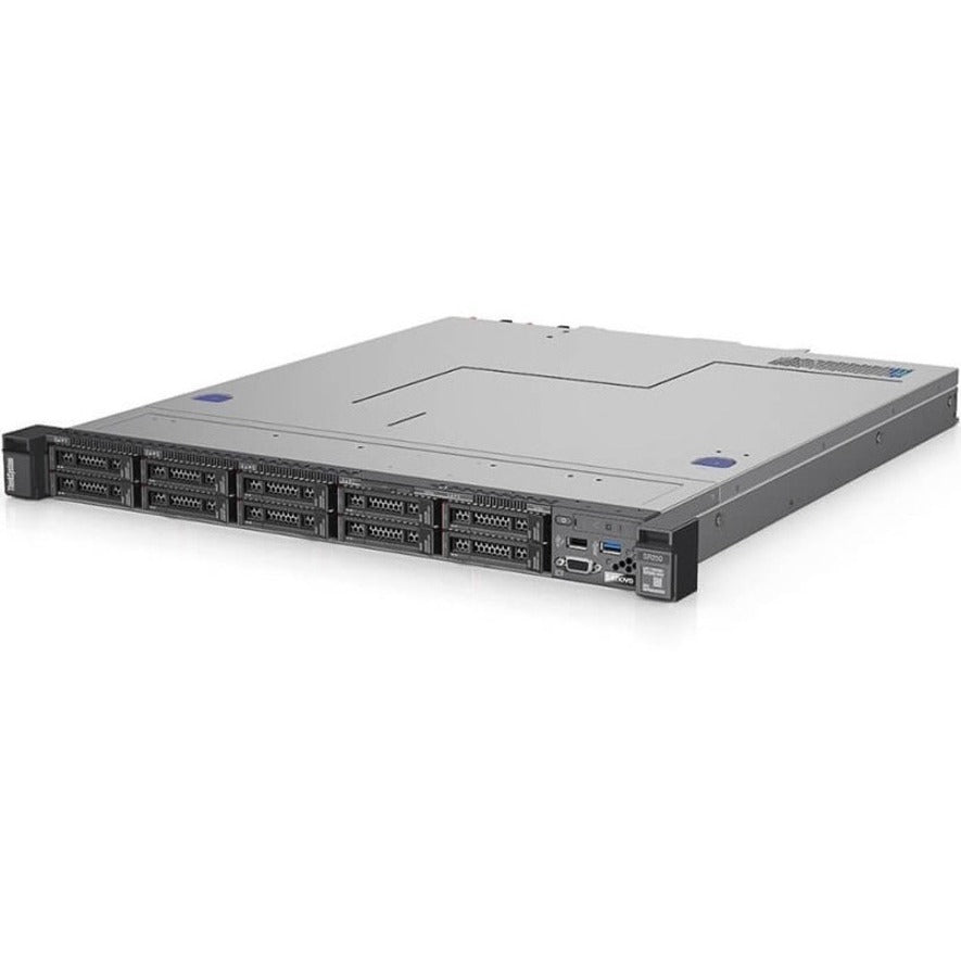 Lenovo ThinkSystem SR250 7Y51A054NA 1U Rack Server - 1 x Intel Xeon E-2224 3.40 GHz - 8 GB RAM - 2 TB HDD - (2 x 1TB) HDD Configuration - Serial ATA/600 Controller