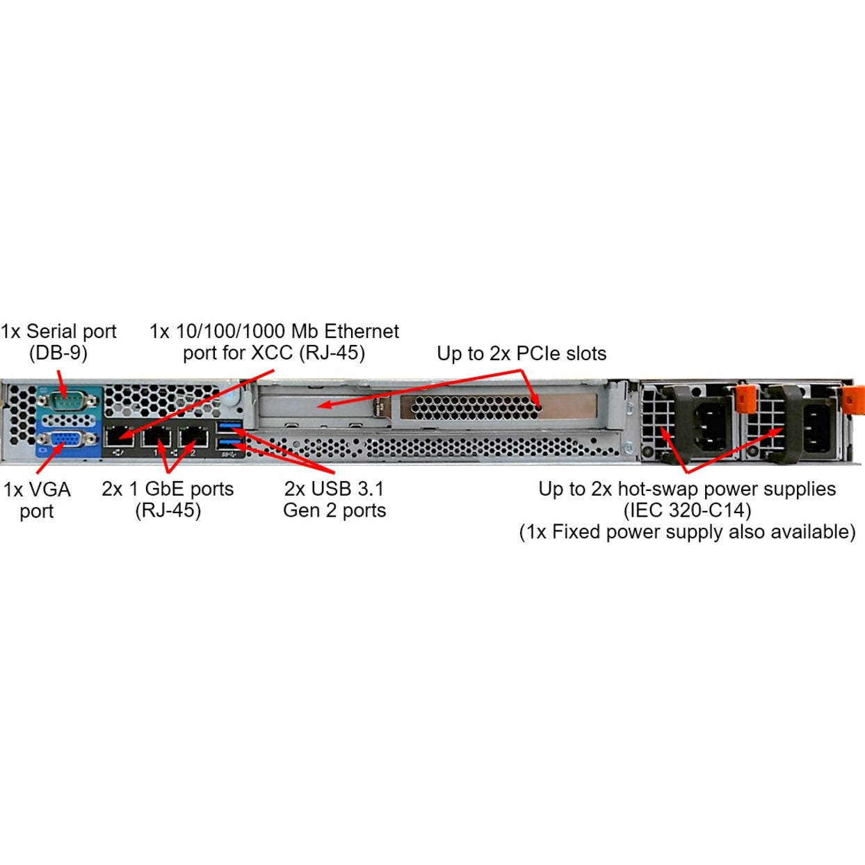 Lenovo ThinkSystem SR250 7Y51A053NA 1U Rack Server - 1 x Intel Xeon E-2288G 3.70 GHz - 16 GB RAM - 960 GB SSD - (2 x 480GB) SSD Configuration - 12Gb/s SAS Serial ATA/600 Controller