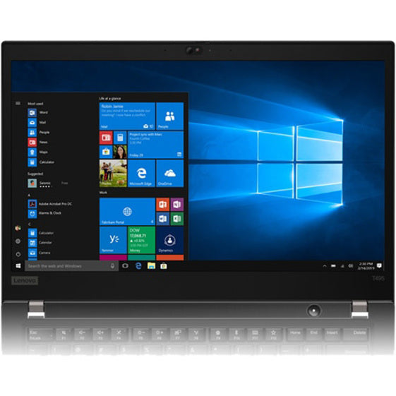 Lenovo ThinkPad T495 20NKS43M00 14" Notebook - Full HD - 1920 x 1080 - AMD Ryzen 5 3500U Quad-core (4 Core) 2.10 GHz - 32 GB Total RAM - 256 GB SSD - Glossy Black