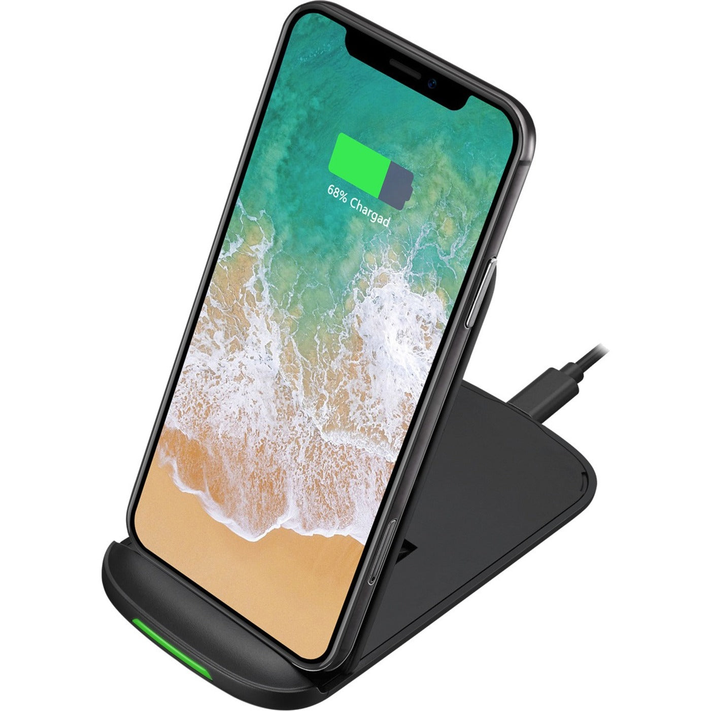 Adesso 10W Max Qi-Certified 2-Coil Foldable Wireless Charging Stand