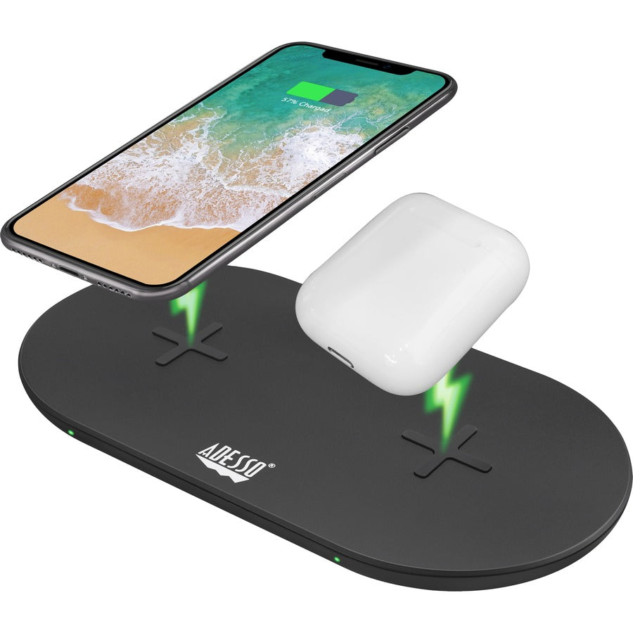 15W WIRELESS DUAL QI CHARGER   