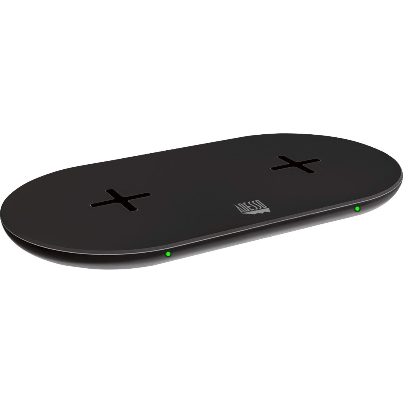 Adesso 15W Max Qi-Certified Dual 2-Coil Wireless Fast Charging Pad