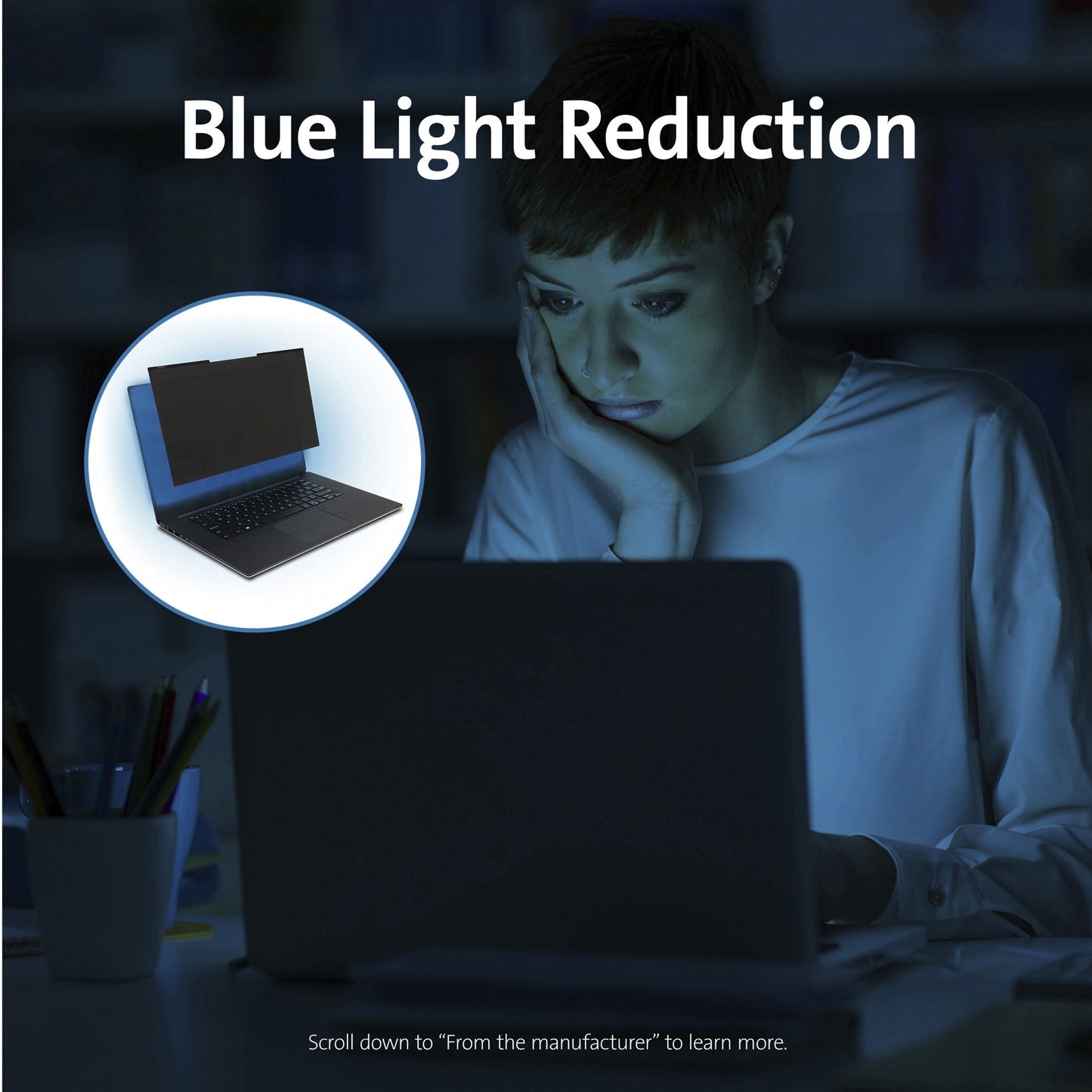 Kensington MagPro 13.3" Laptop Privacy Screen with Magnetic Strip