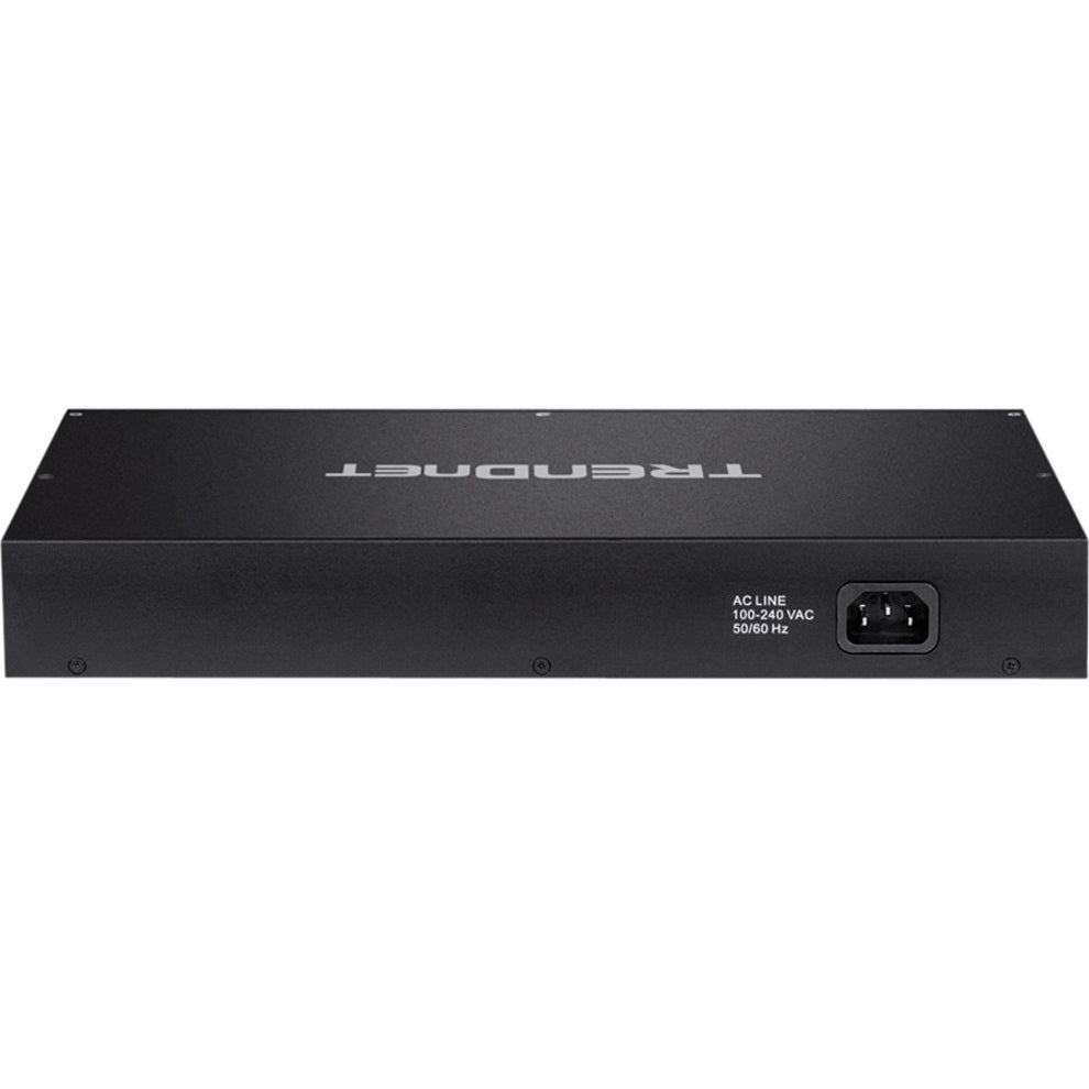 TRENDnet 12-Port Gigabit PoE+ Smart Surveillance Switch with 8 x Gigabit PoE+ Ports; TPE-3012LS; 2 x Gigabit Ports; 2 x SFP Slots; 110W PoE Budget; Long Range PoE+; VLAN; QoS; LACP; ONVIF