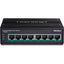 8PORT IND GIG POE+ DIN-RAIL    