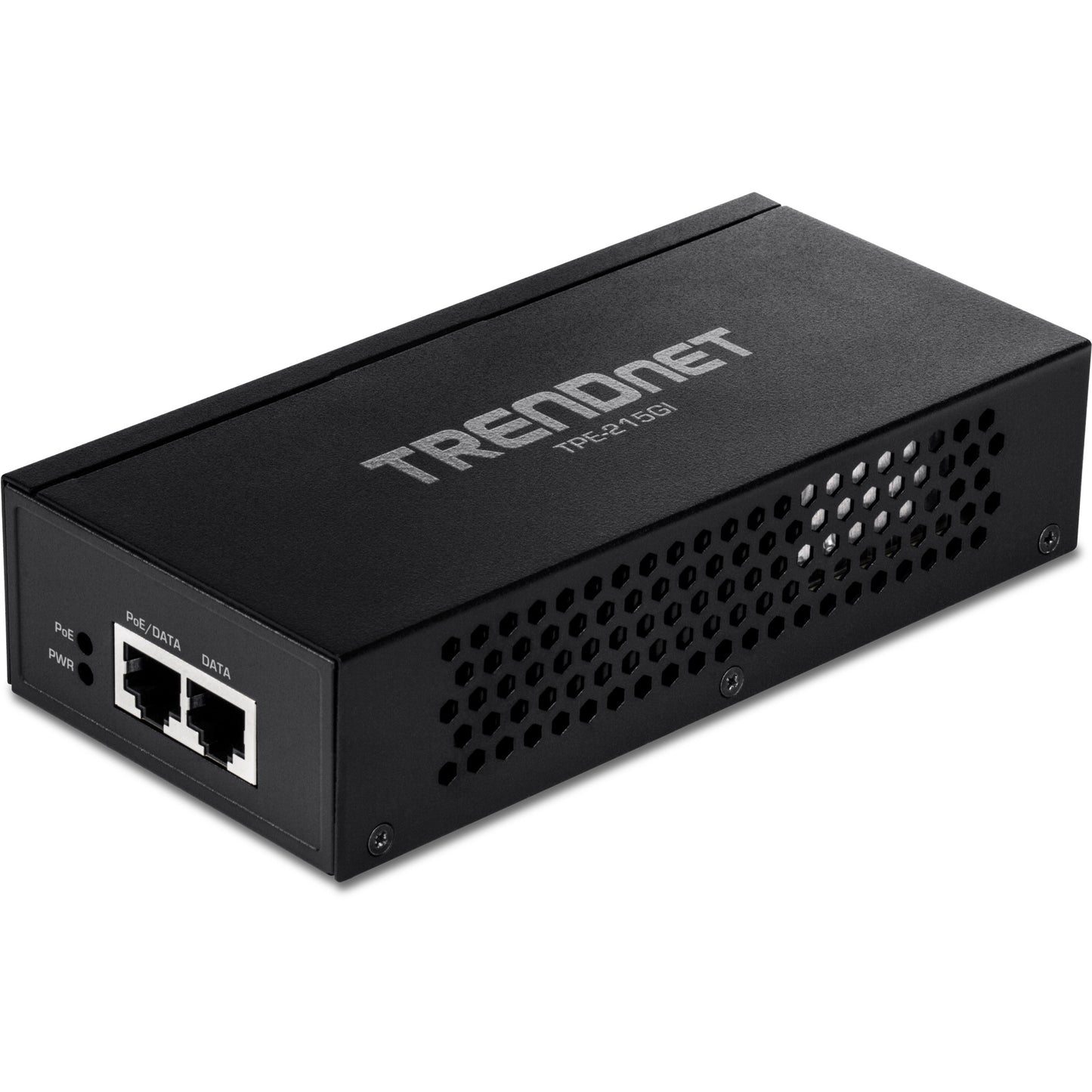 TRENDnet 2.5G PoE+ Injector TPE-215GI PoE (15.4W) or PoE+ (30W) Converts a non-PoE Port to a PoE+ 2.5G Port 2.5GBASE-T Compliant Integrated Power Supply Network a PoE device up to 100m (328 ft.)