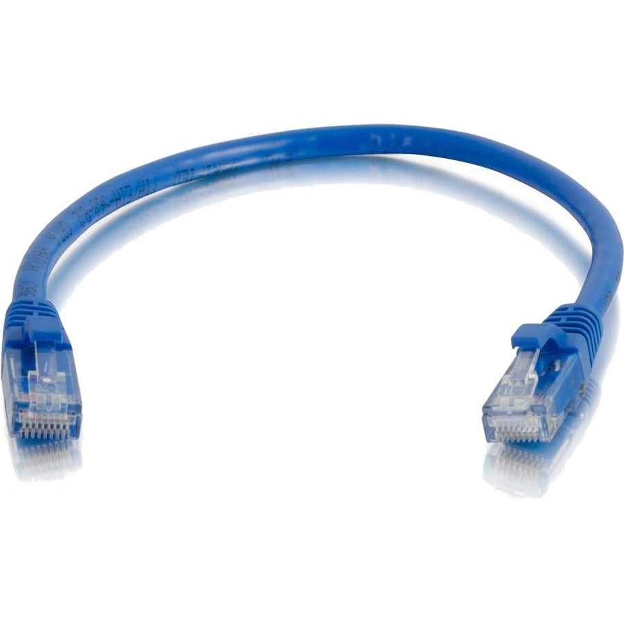 Quiktron 14FT V-Series CAT6A Snagless (UTP) Ethernet Network Patch Cable CM Rated - Blue