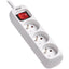 Tripp Lite 3-Outlet Power Strip French Type E Outlets 220-250V AC 16A 1.5 m Cord Type E Plug White