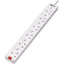 Tripp Lite 6-Outlet Power Strip British BS1363A Outlets Individually Switched 220-250V 13A 3 m Cord White