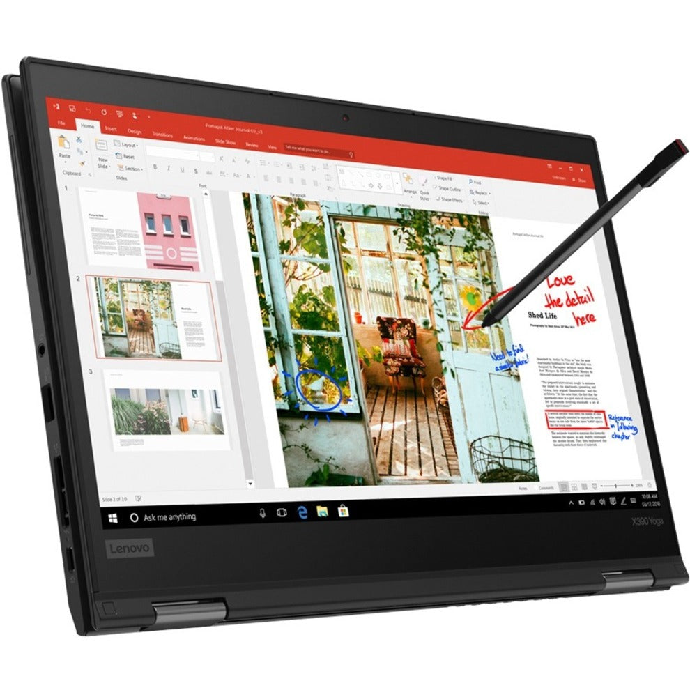 Lenovo ThinkPad X390 Yoga 20NQS5UC00 13.3" Touchscreen 2 in 1 Notebook - Full HD - 1920 x 1080 - Intel Core i7 8th Gen i7-8565U Quad-core (4 Core) 1.80 GHz - 16 GB Total RAM - 512 GB SSD - Black