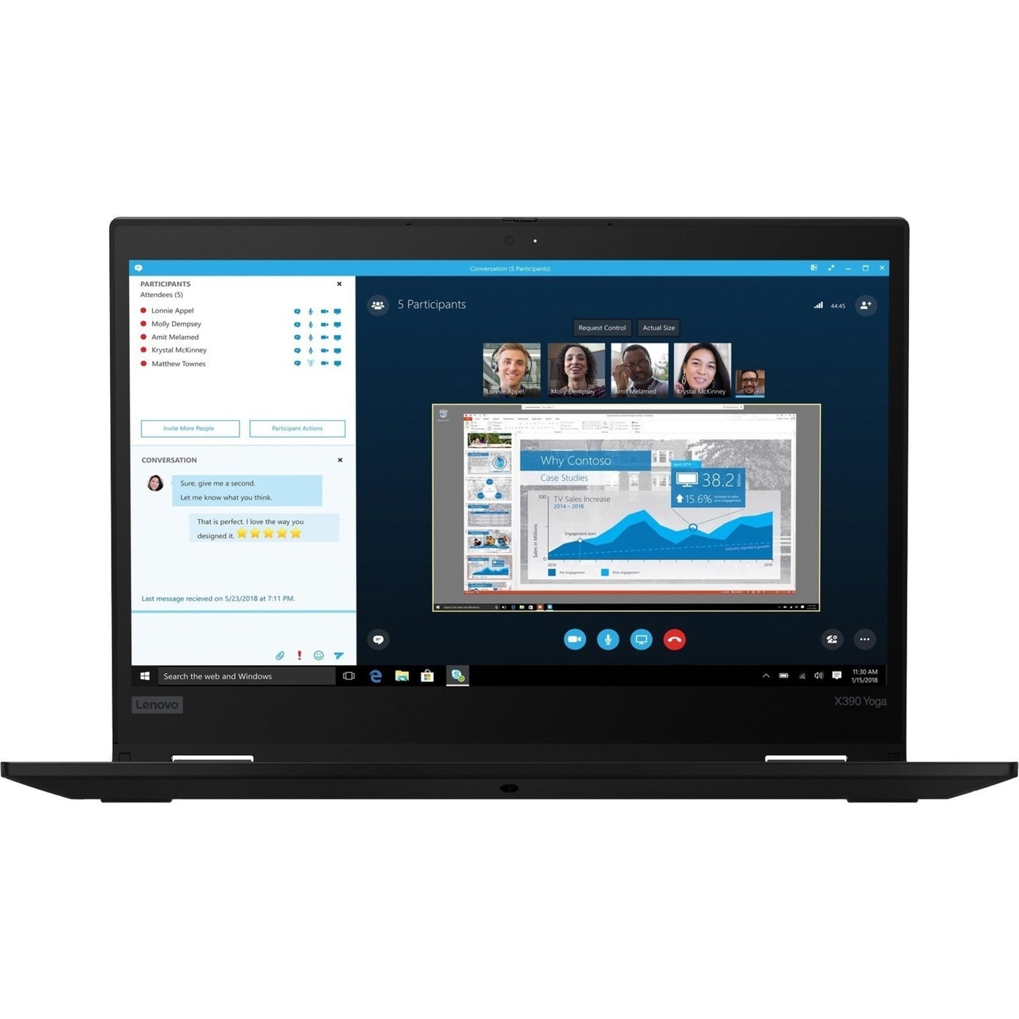 Lenovo ThinkPad X390 Yoga 20NQS5UC00 13.3" Touchscreen 2 in 1 Notebook - Full HD - 1920 x 1080 - Intel Core i7 8th Gen i7-8565U Quad-core (4 Core) 1.80 GHz - 16 GB Total RAM - 512 GB SSD - Black