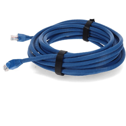 AddOn 14ft RJ-45 (Male) to RJ-45 (Male) Straight Blue Cat6A UTP PVC Copper Patch Cable