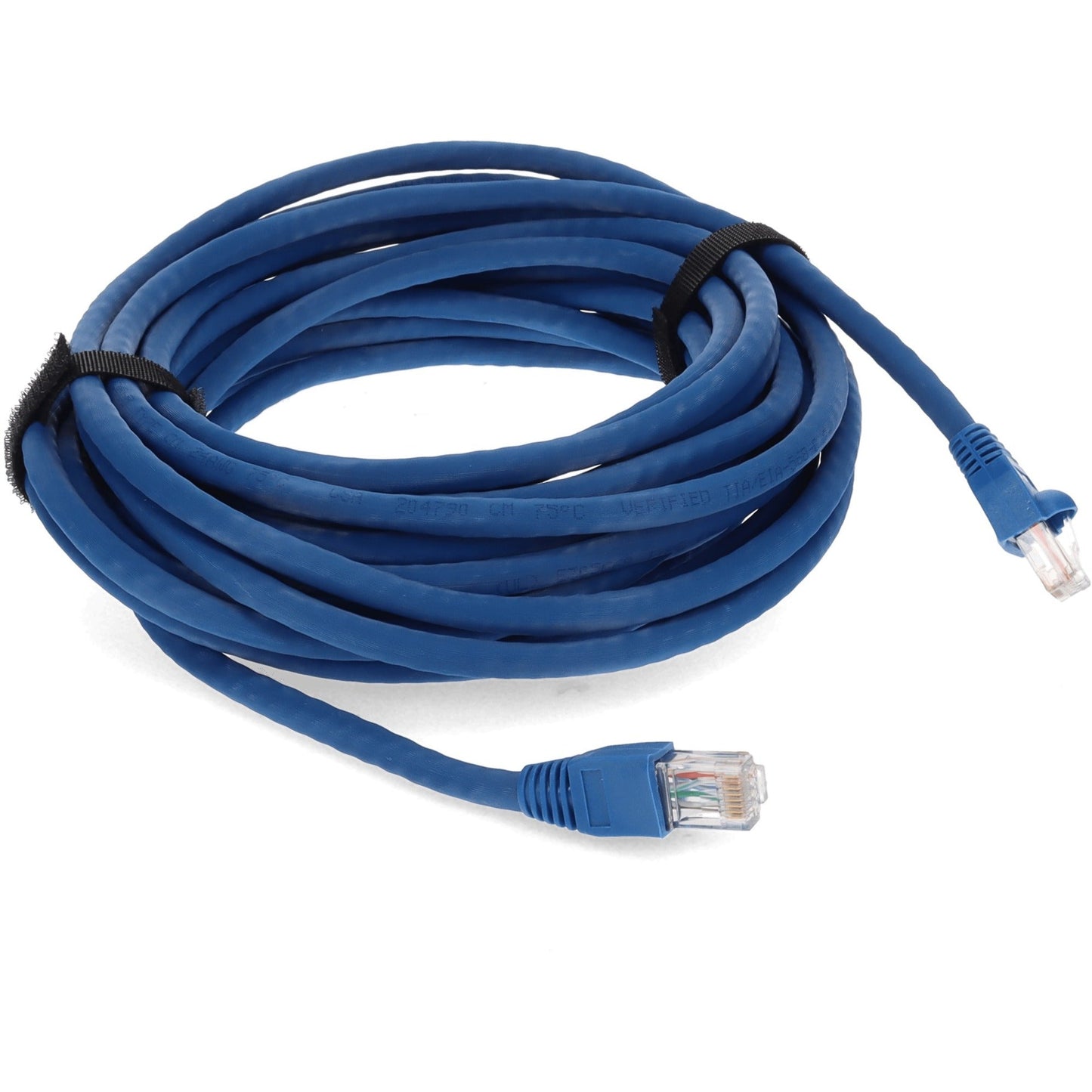 AddOn 14ft RJ-45 (Male) to RJ-45 (Male) Straight Blue Cat6A UTP PVC Copper Patch Cable