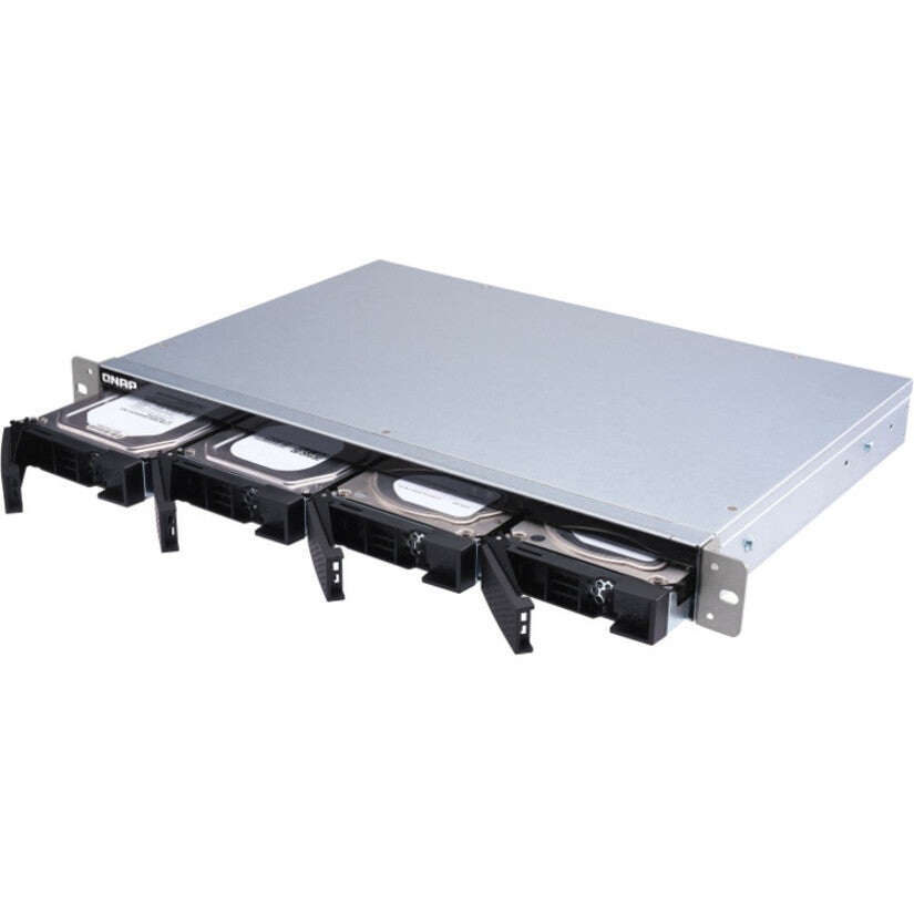 QNAP TL-R400S Drive Enclosure SATA/600 - Mini-SAS Host Interface - 1U Rack-mountable