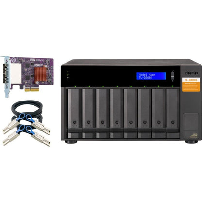 QNAP TL-D800S Drive Enclosure SATA/600 - Mini-SAS Host Interface Tower