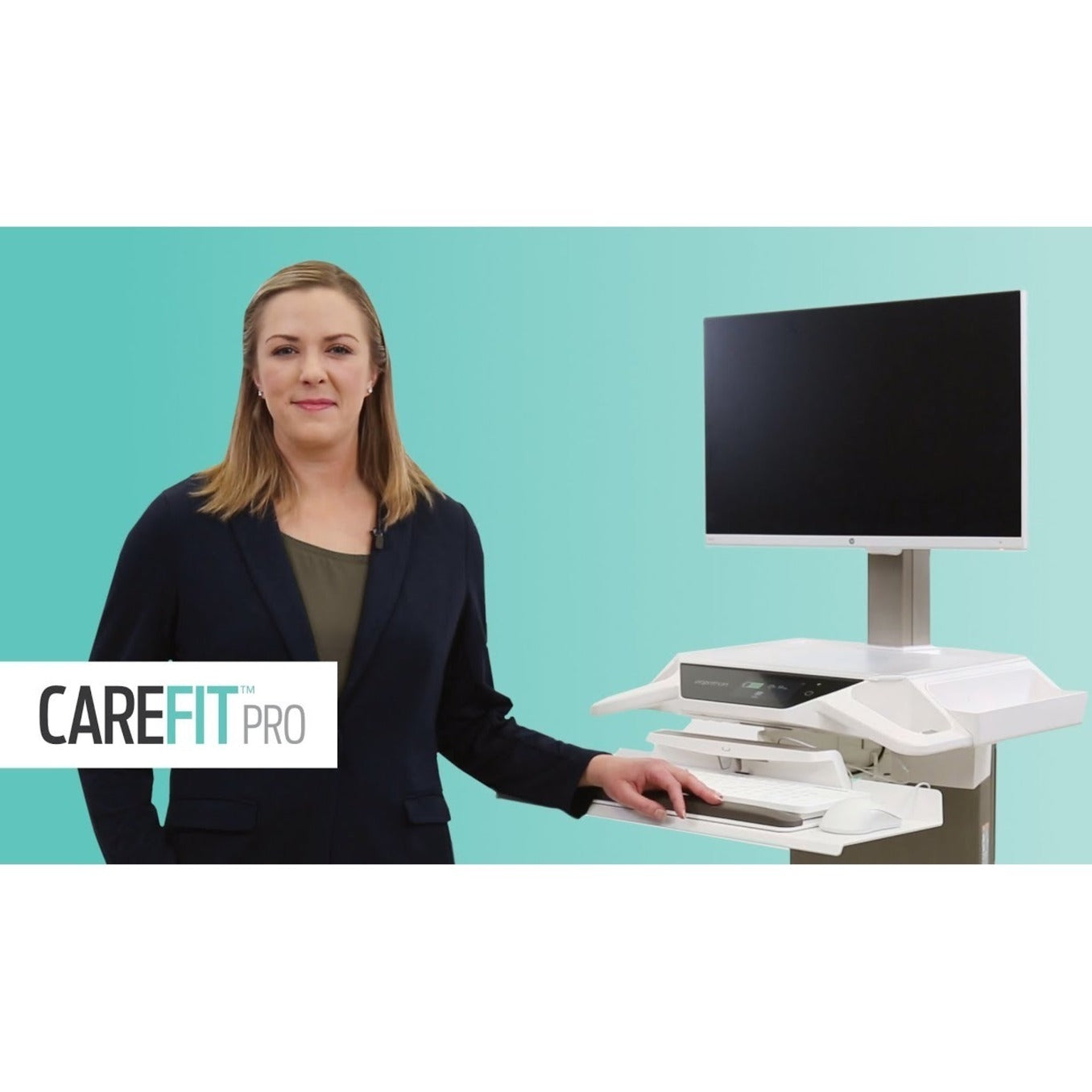 Ergotron CareFit Pro Cart LiFe Powered US/CA/MX