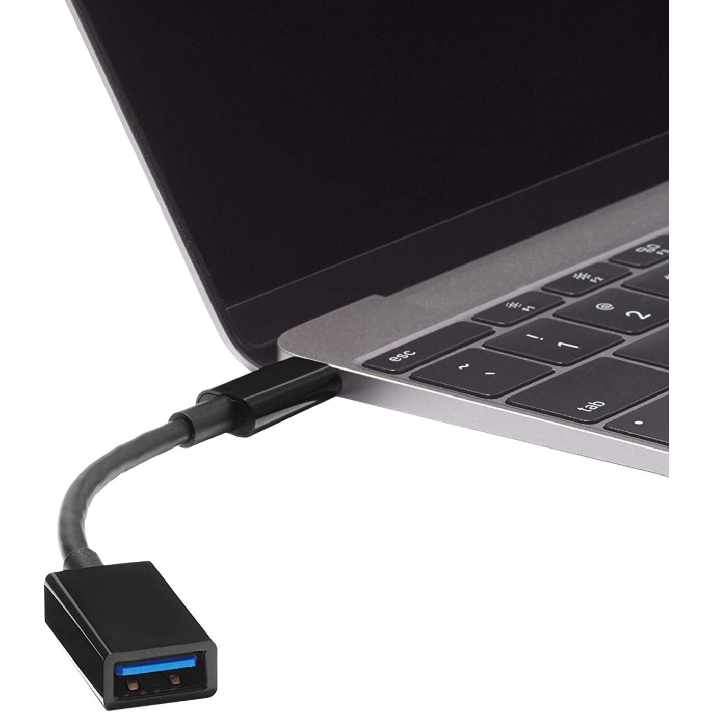 4XEM USB-C Male to USB-A Female Adapter Black
