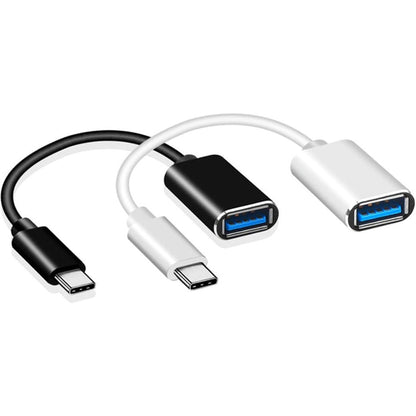 4XEM USB-C Male to USB-A Female Adapter Black