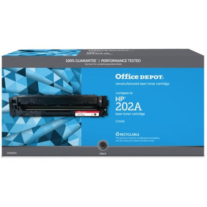 Office Depot&reg; Brand Remanufactured Black Toner Cartridge Replacement For HP 202A CF500A OD202AB