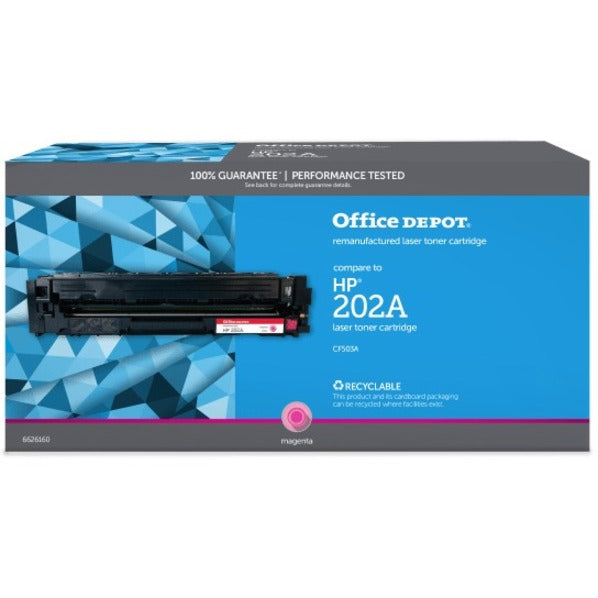 Office Depot&reg; Brand Remanufactured Magenta Toner Cartridge Replacement For HP 202A CF503A OD202AM