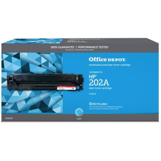 Office Depot&reg; Brand Remanufactured Cyan Toner Cartridge Replacement For HP M254C