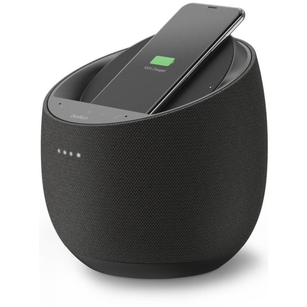 Belkin SOUNDFORM ELITE G1S0001TT-BLKV2 Bluetooth Smart Speaker - 90 W RMS - Google Assistant Supported - Black