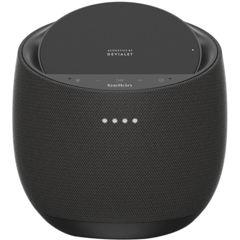 Belkin SOUNDFORM ELITE G1S0001TT-BLKV2 Bluetooth Smart Speaker - 90 W RMS - Google Assistant Supported - Black