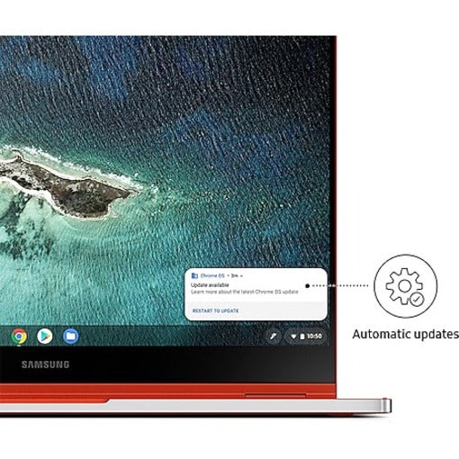 Samsung Galaxy Chromebook XE930QCA-K01US 13.3" Touchscreen Convertible 2 in 1 Chromebook - 4K UHD - 3840 x 2160 - Intel Core i5 10th Gen i5-10210U - 8 GB Total RAM - 256 GB SSD - Fiesta Red
