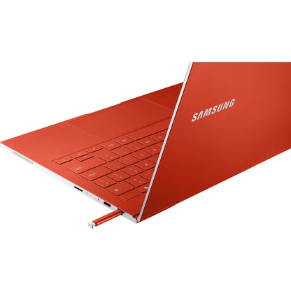 Samsung Galaxy Chromebook XE930QCA-K01US 13.3" Touchscreen Convertible 2 in 1 Chromebook - 4K UHD - 3840 x 2160 - Intel Core i5 10th Gen i5-10210U - 8 GB Total RAM - 256 GB SSD - Fiesta Red