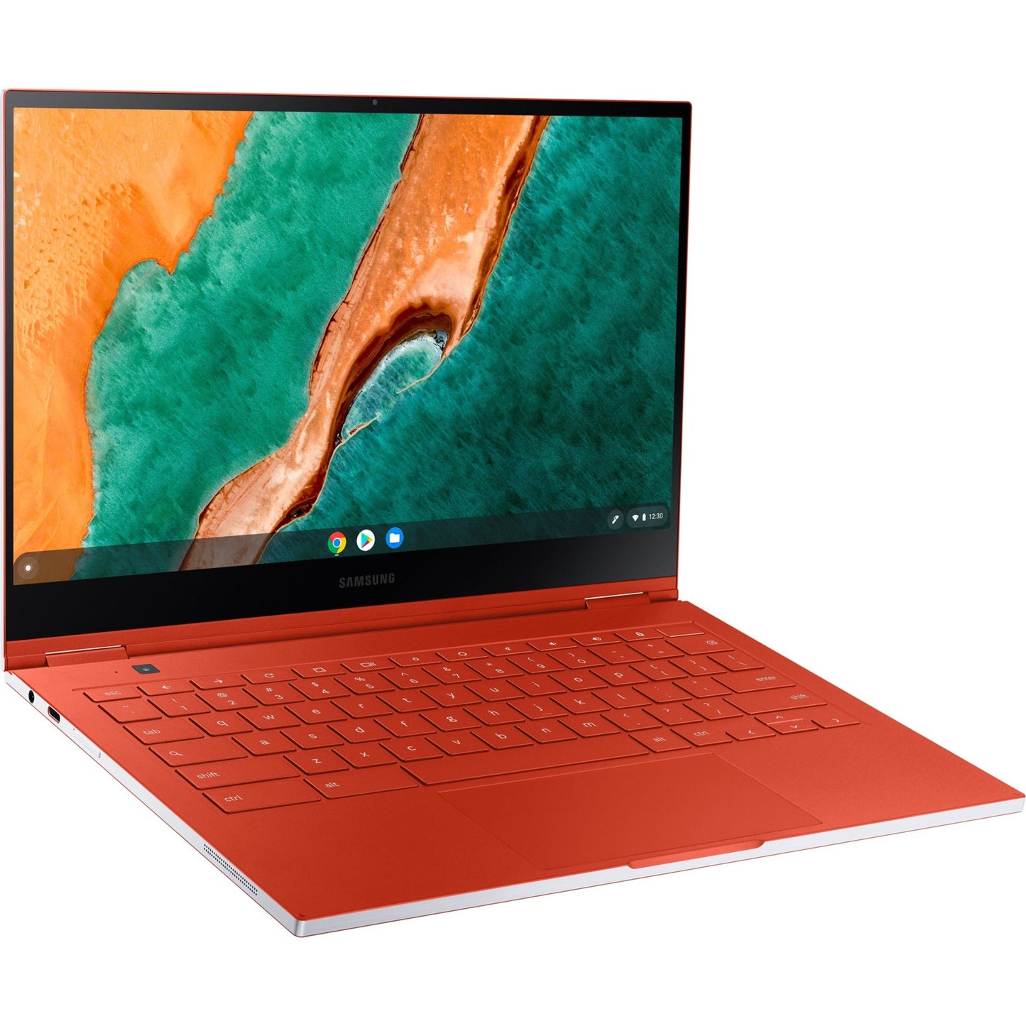 Samsung Galaxy Chromebook XE930QCA-K01US 13.3" Touchscreen Convertible 2 in 1 Chromebook - 4K UHD - 3840 x 2160 - Intel Core i5 10th Gen i5-10210U - 8 GB Total RAM - 256 GB SSD - Fiesta Red