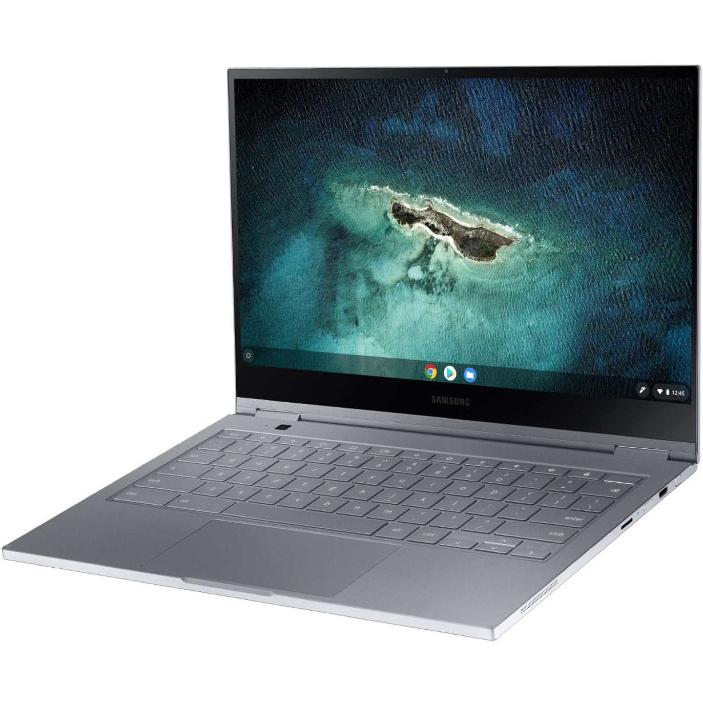 Samsung Galaxy Chromebook XE930QCA-K02US 13.3" Touchscreen Convertible 2 in 1 Chromebook - 4K UHD - 3840 x 2160 - Intel Core i5 10th Gen i5-10210U - 8 GB Total RAM - 256 GB SSD - Mercury Gray