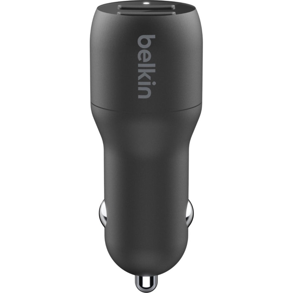 Belkin BoostCharge Dual USB-A Car Charger 24W (USB-A to Lightning Cable included)
