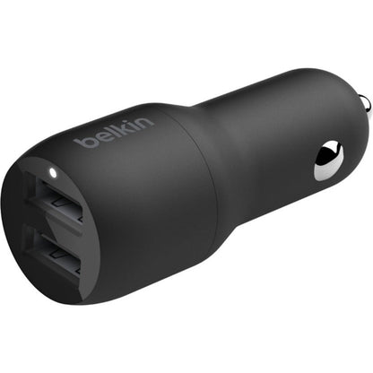 Belkin BoostCharge Dual USB-A Car Charger 24W (USB-A to Lightning Cable included)