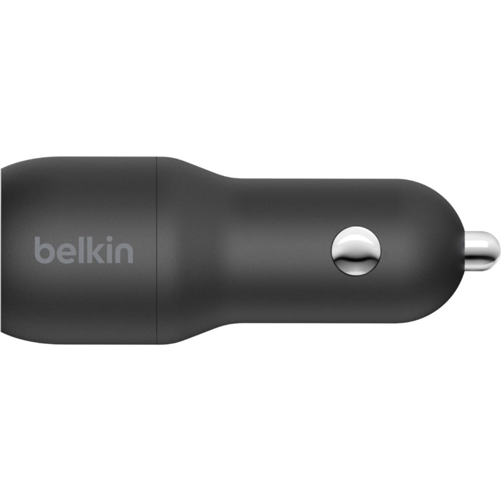 Belkin BoostCharge Dual USB-A Car Charger 24W (USB-A to Lightning Cable included)