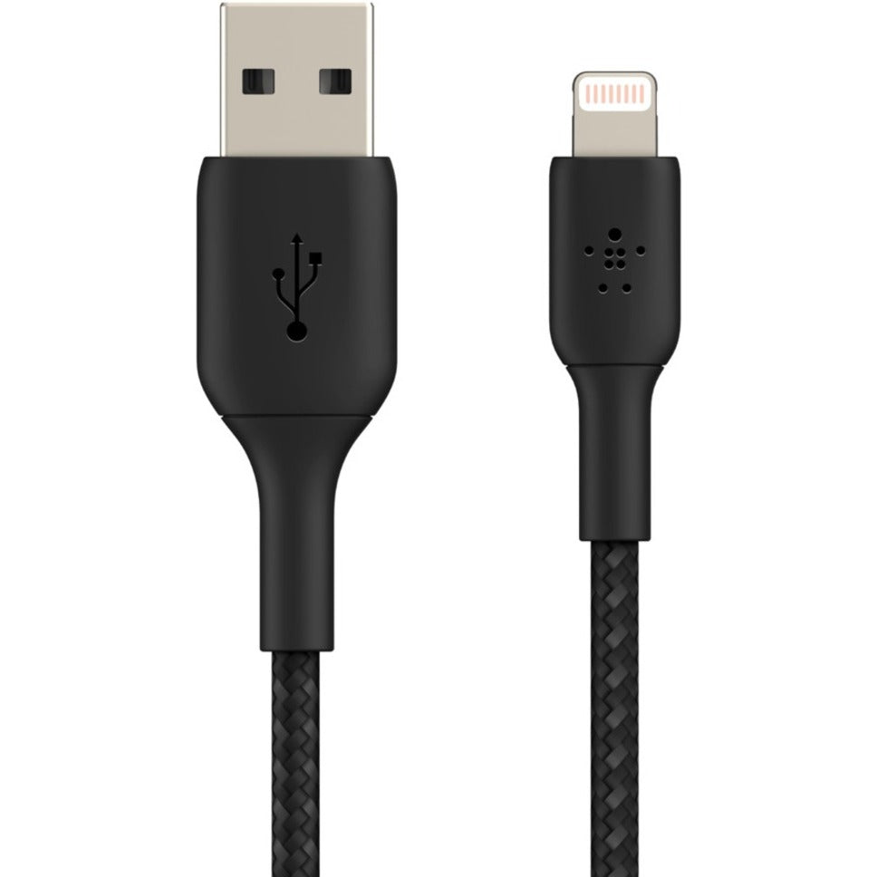 Belkin BoostCharge Braided Lightning to USB-A Cable (1 meter / 3.3 foot Black)