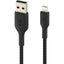 Belkin BoostCharge Braided Lightning to USB-A Cable (1 meter / 3.3 foot Black)