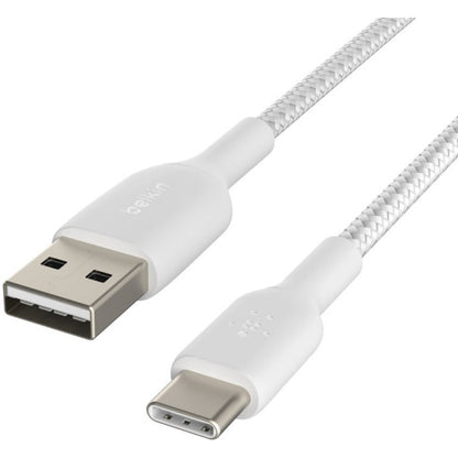 Belkin BoostCharge Braided USB-C to USB-A Cable (2 meter / 6.6 foot White)