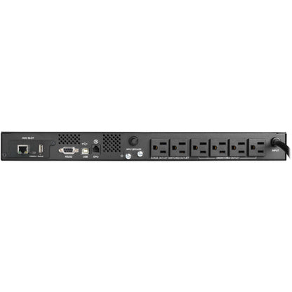 Tripp Lite UPS Smart 500VA 300W Rackmount USB DB9 WEBCARDLX 6 Outlets 1URM