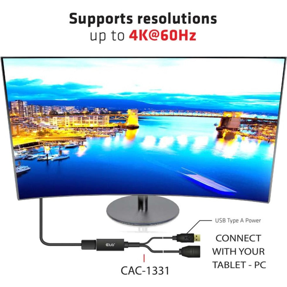 Club 3D HDMI to DisplayPort 4K60Hz M/F Active Adapter