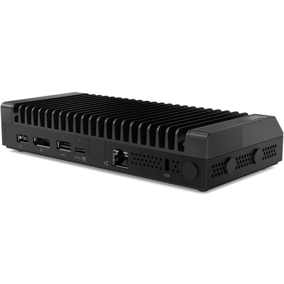 Lenovo ThinkCentre M75n 11BW0003US Desktop Computer - AMD 3050e Dual-core (2 Core) 1.40 GHz - 4 GB RAM DDR4 SDRAM - 256 GB SSD - Nano - Black