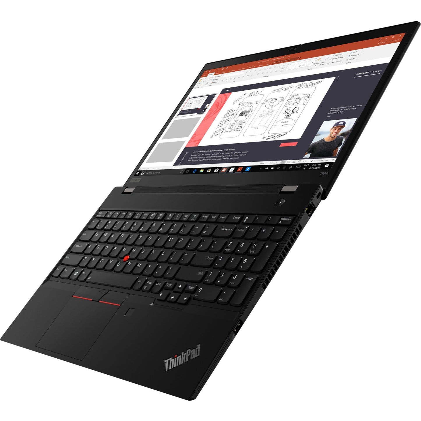 Lenovo ThinkPad T590 20N5S4NK00 15.6" Touchscreen Notebook - Full HD - 1920 x 1080 - Intel Core i7 8th Gen i7-8665U Quad-core (4 Core) 1.90 GHz - 16 GB Total RAM - 512 GB SSD